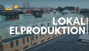Lokal elproduktion med solceller på taket