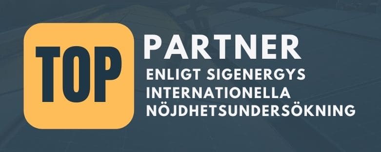 Gosol - Top partner enligt Sigenergys internationella nöjdhetsundersökning