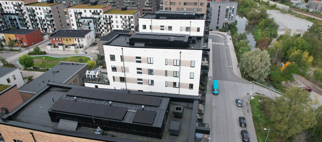 Installation av solceller på BRF