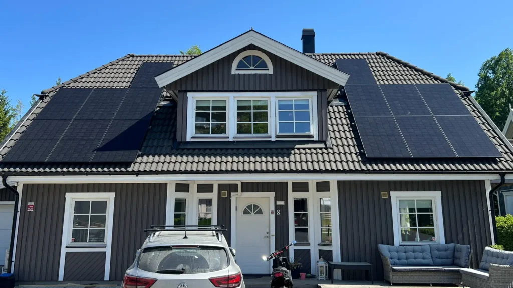 Solceller/Solpaneler på villatak