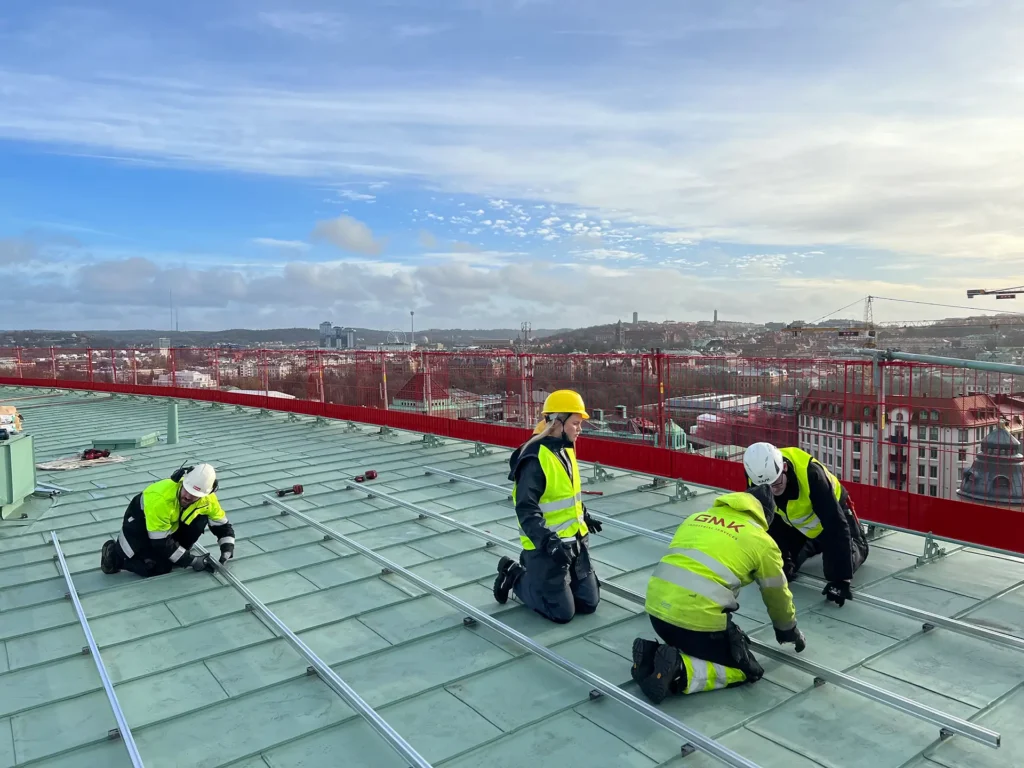 BRF Norra Liden - installation av solpaneler