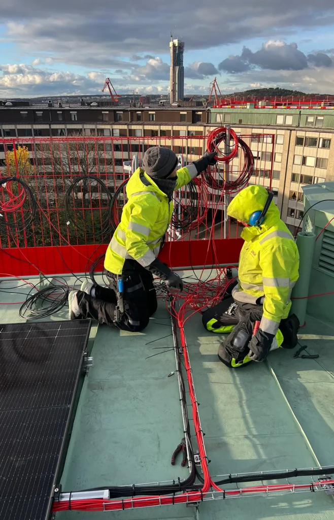 BRF Norra Liden - installation av solpaneler