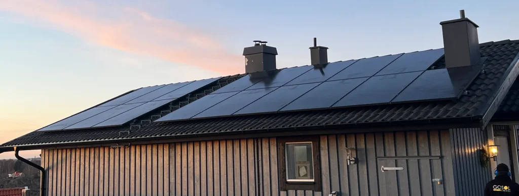 Solceller/Solpaneler på villatak