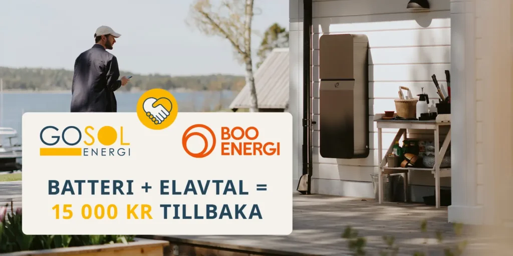 15 000 kr tillbaka på elen med Gosol Energi och Boo Energi